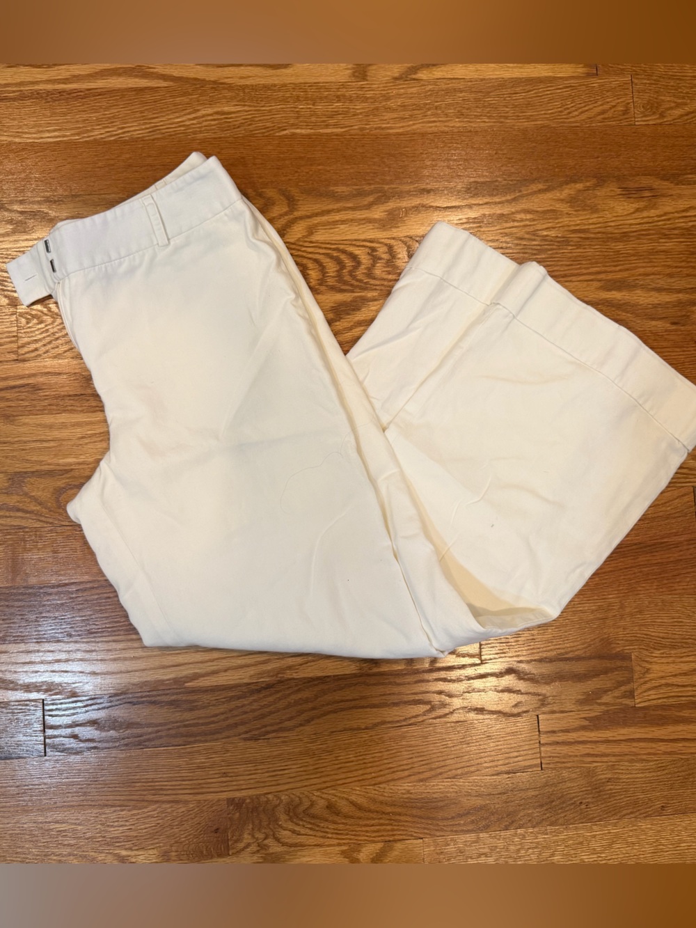 LOFT Cream Boot Cut Pants